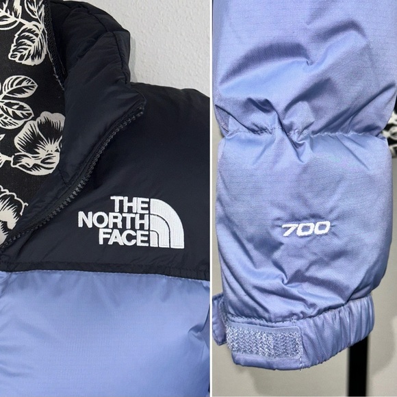 NWT The North Face 1996 Retro Nuptse Blue/Black Duck Down Puffer Jacket Coat- XS - Picture 8 of 16